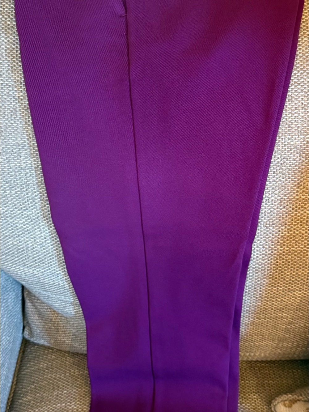 NWOT-Ann Taylor Plum Straight Leg Ponte Pants
